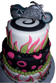 Sweet 16 Motorcycle Cake